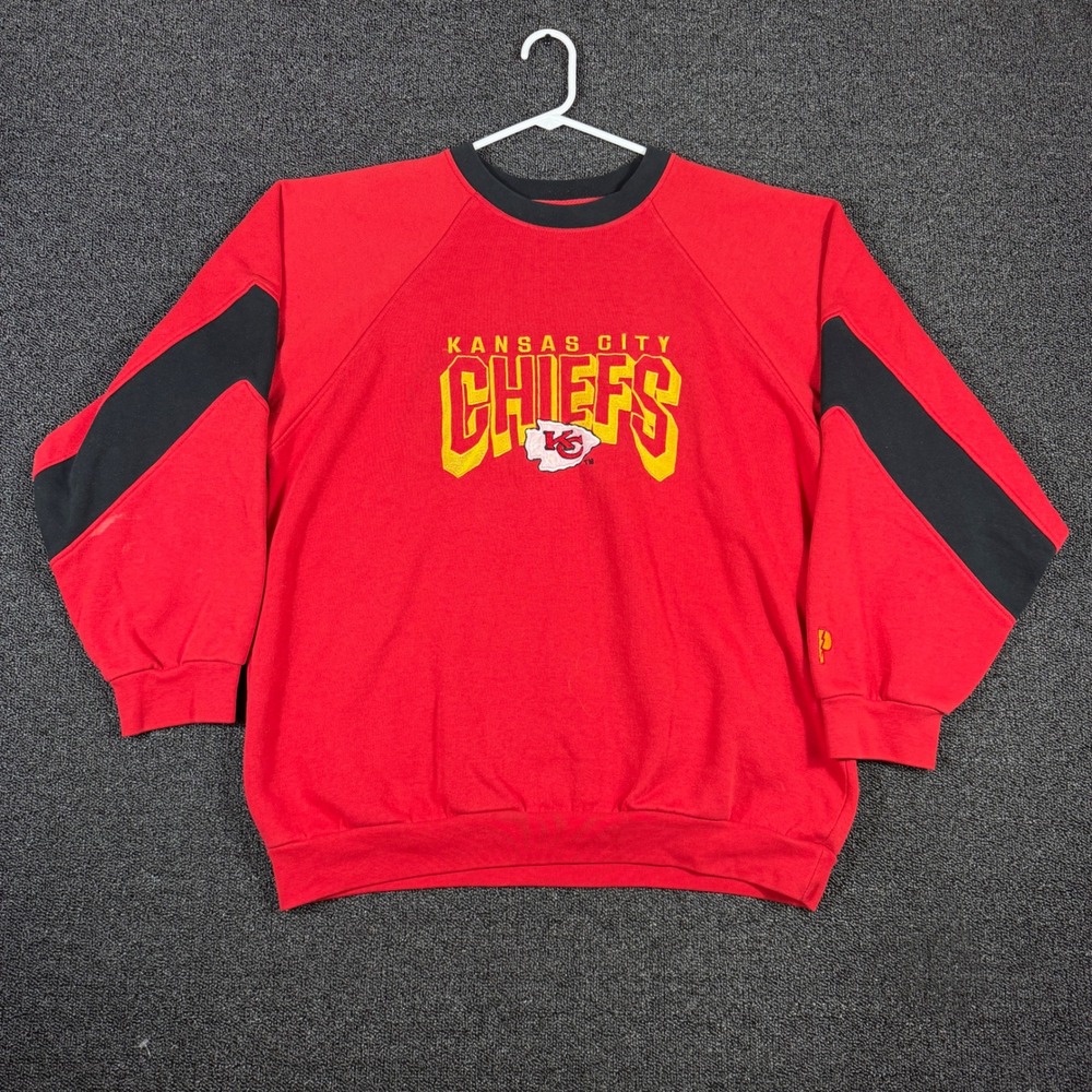 Vintage Kansas City Chiefs Pro Player Crewneck Sweatshirt Men XL 90s Embroidered